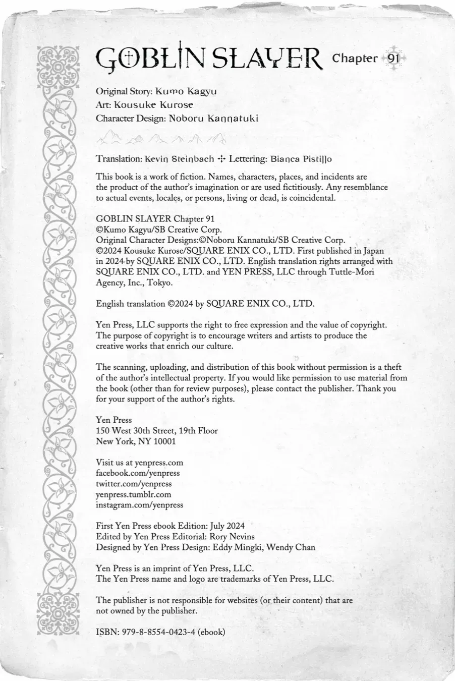 Read Goblin Slayer Manga Online