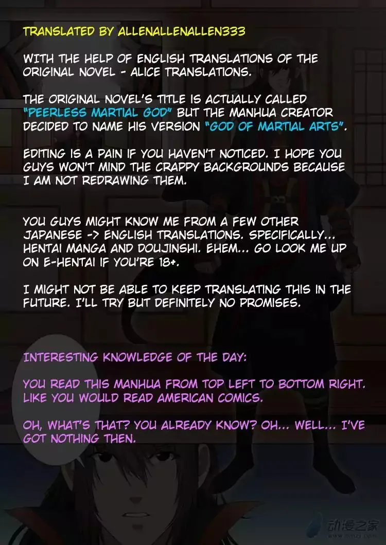 Read God Of Martial Arts Manga Online