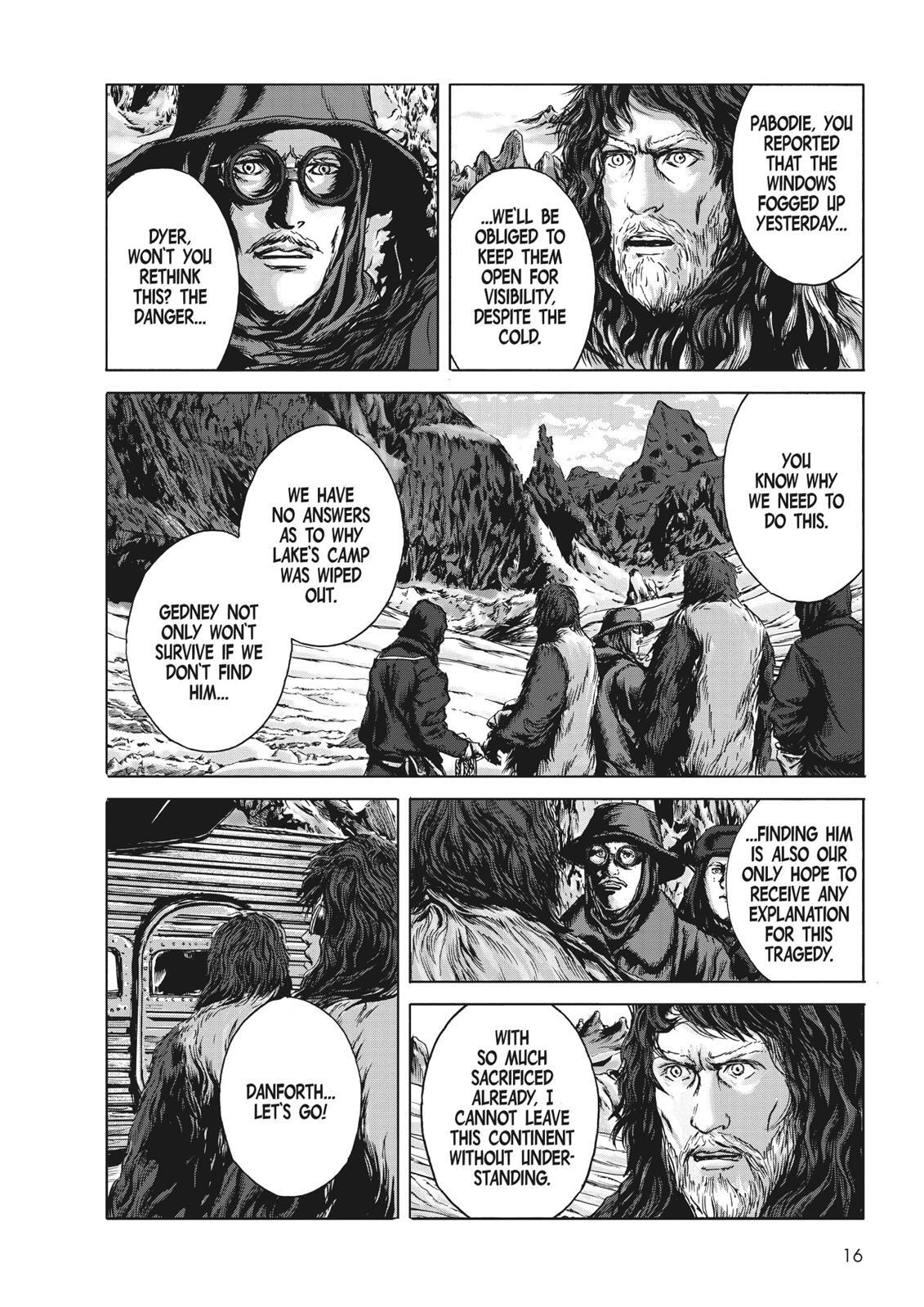 Read H.P. Lovecraft's At the Mountains of Madness Manga Online
