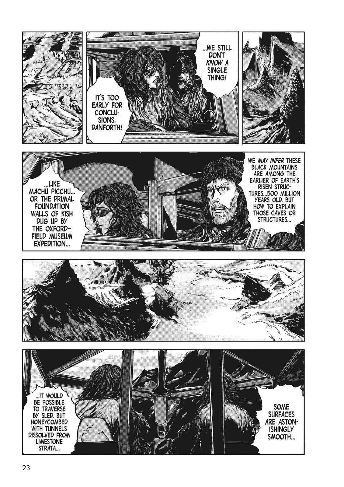 Read H.P. Lovecraft's At the Mountains of Madness Manga Online