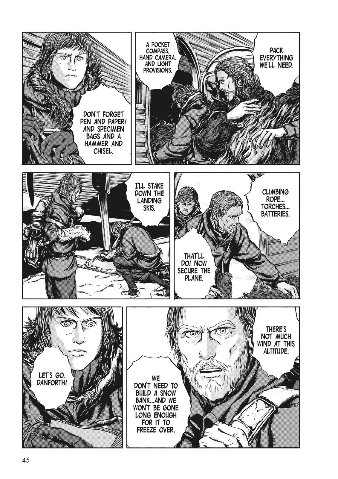 Read H.P. Lovecraft's At the Mountains of Madness Manga Online