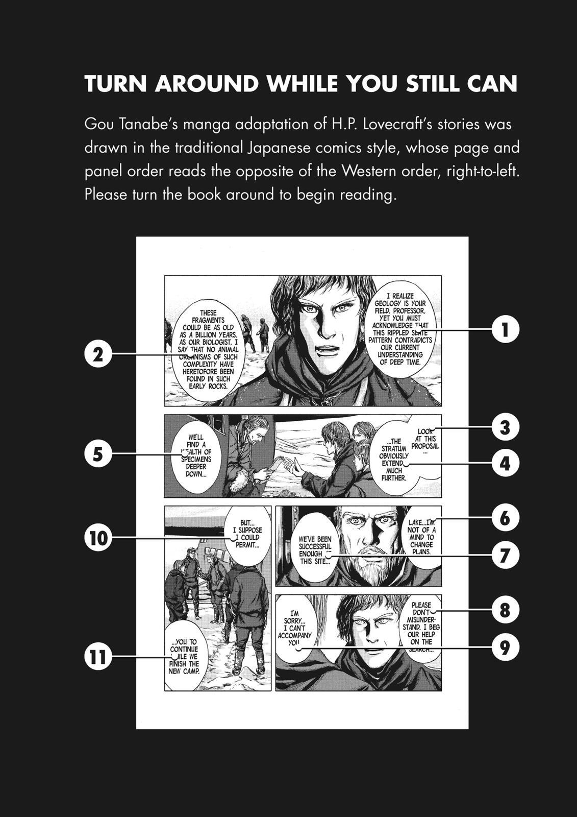 Read H.P. Lovecraft's At the Mountains of Madness Manga Online