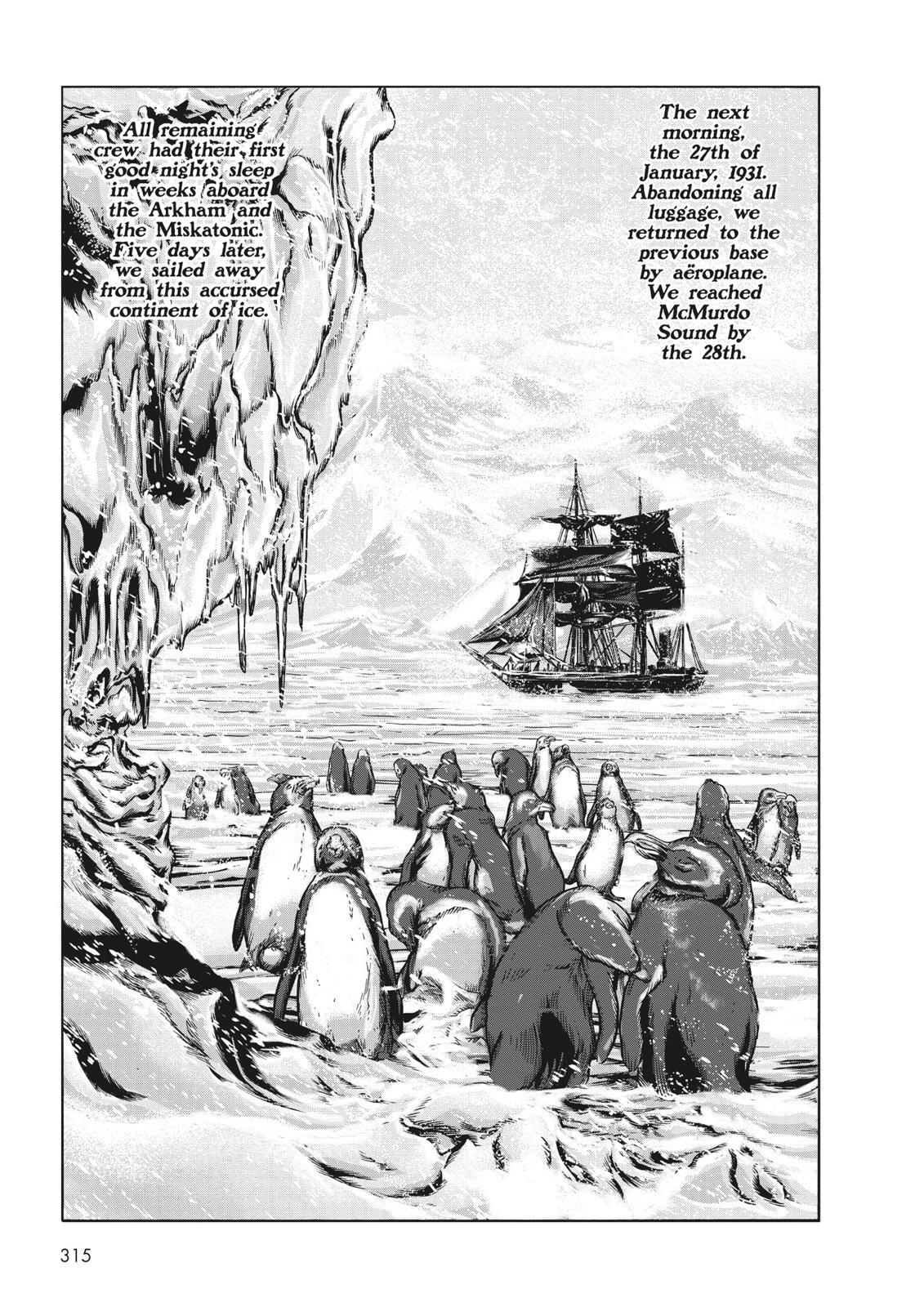 Read H.P. Lovecraft's At the Mountains of Madness Manga Online