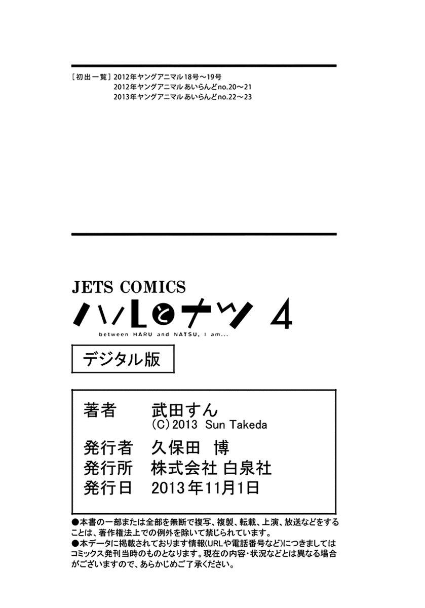 Read Haru to Natsu Manga Online