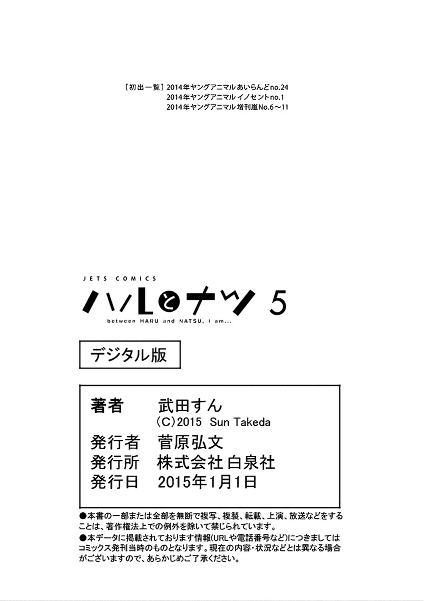 Read Haru to Natsu Manga Online