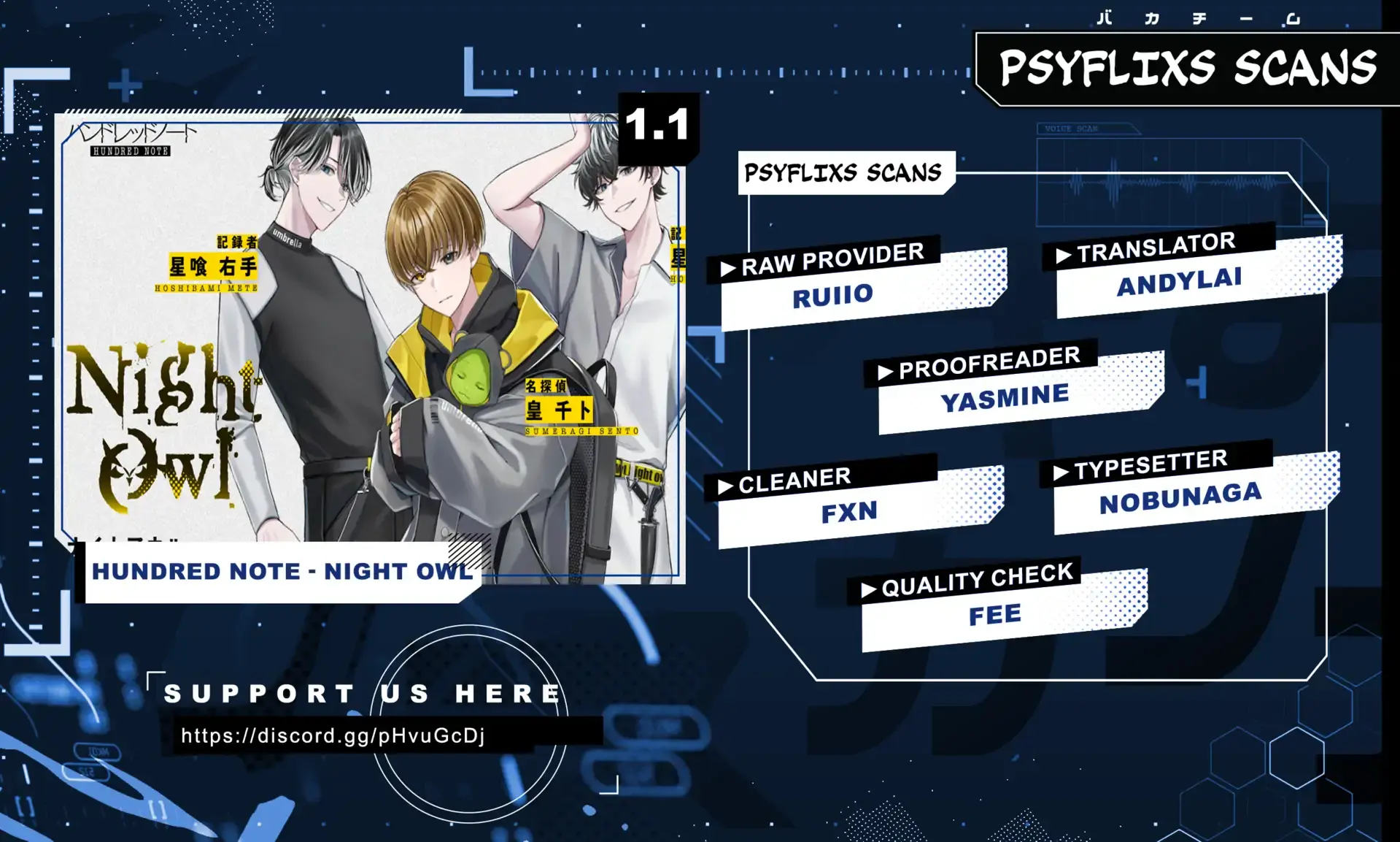 Read Hundred Note - Night Owl Manga Online