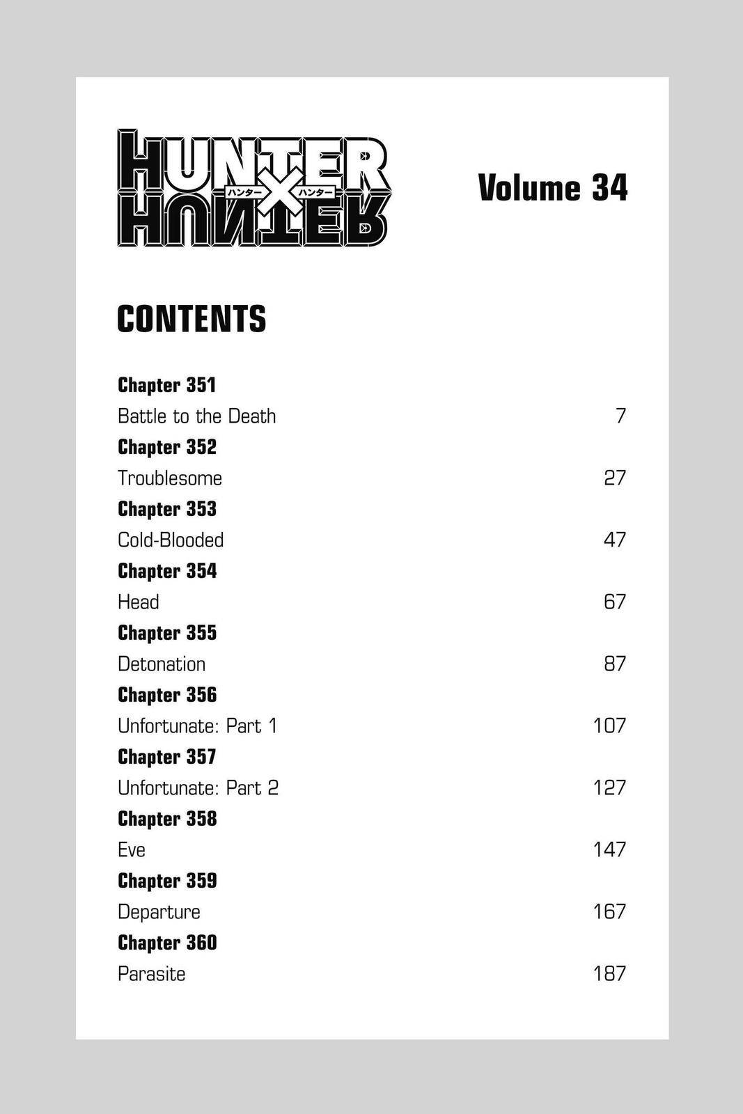 Read Hunter X Hunter Manga Online