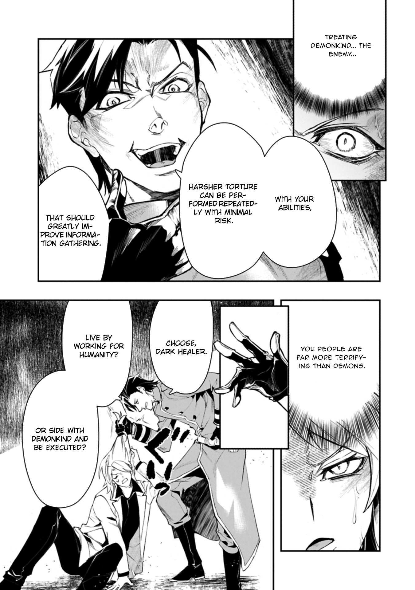 Read Itan No Dark Healer, Makoku Kanbu Toshite Jinrui Wo Suitai Ni Michibiku You Desu Manga Online