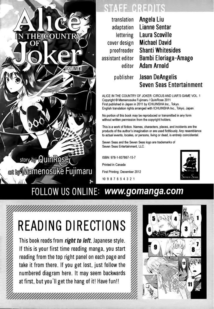 Read Joker no Kuni no Alice - Circus to Usotsuki Game Manga Online