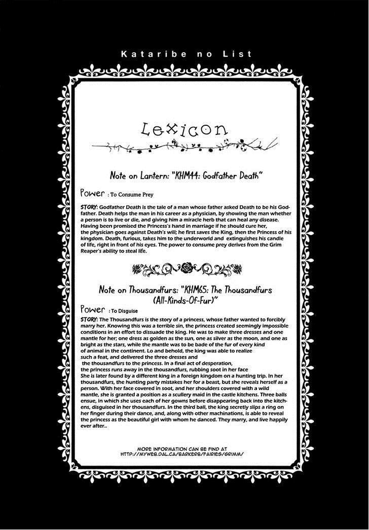 Read Kataribe no List Manga Online