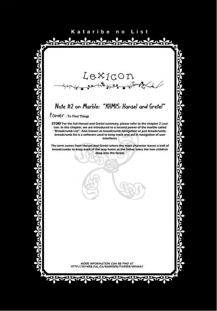 Read Kataribe no List Manga Online