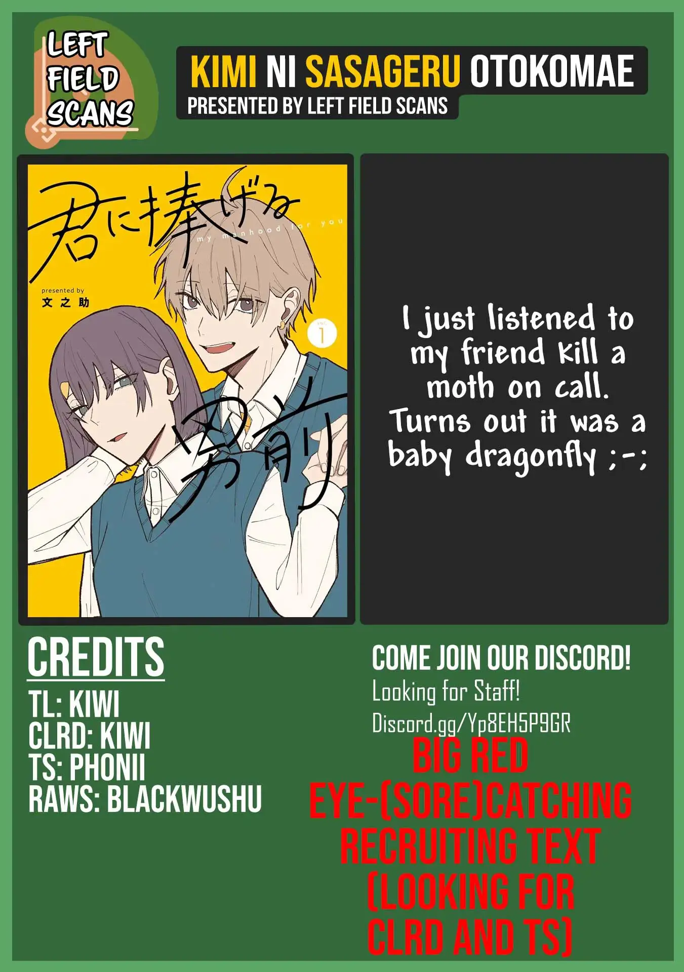 Read Kimi ni Sasageru Otokomae Manga Online