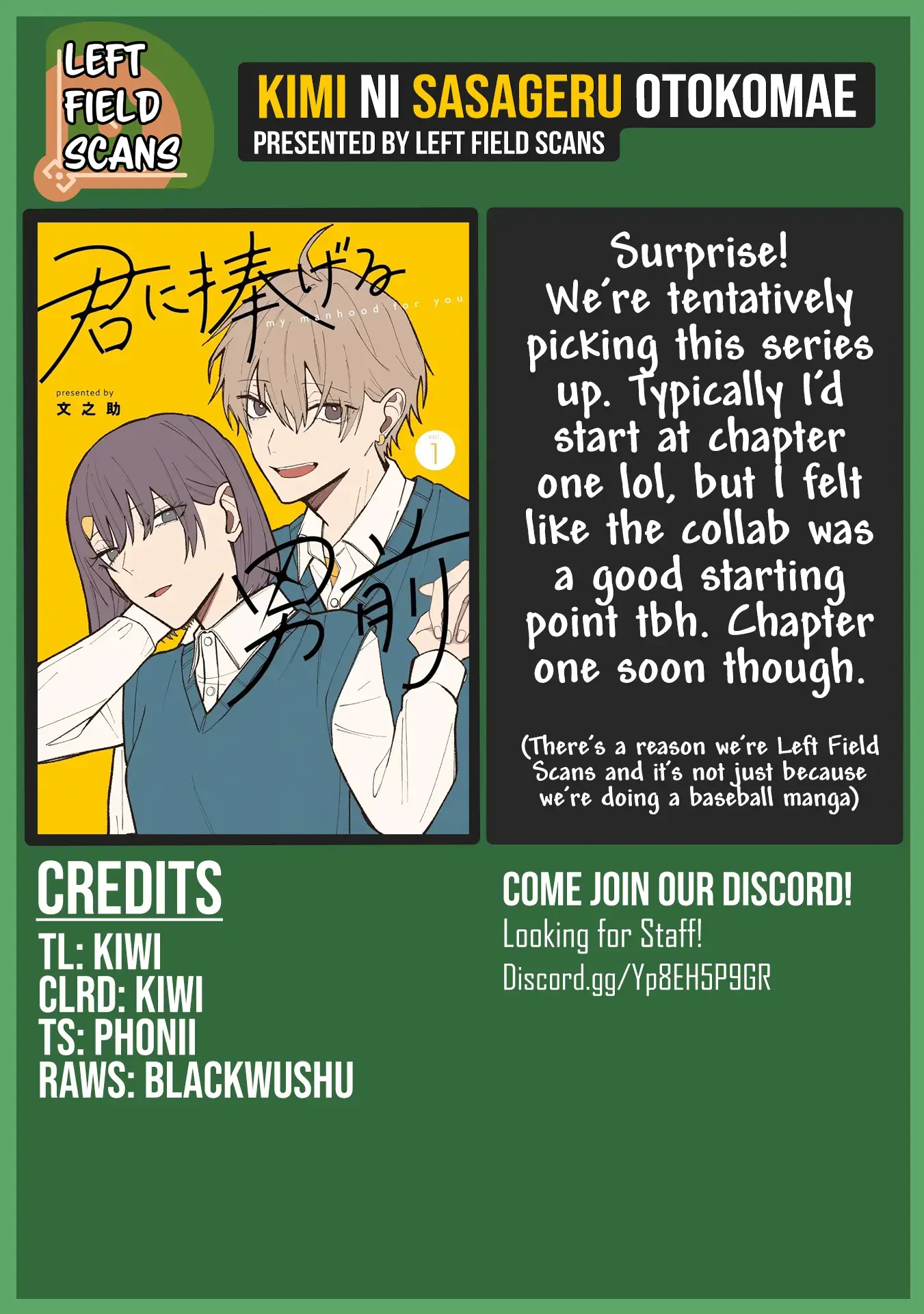 Read Kimi ni Sasageru Otokomae Manga Online