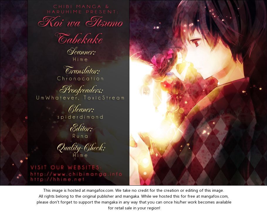 Read Koi wa Itsumo Tabekake Manga Online
