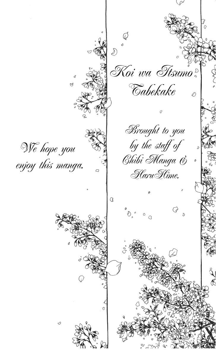 Read Koi wa Itsumo Tabekake Manga Online