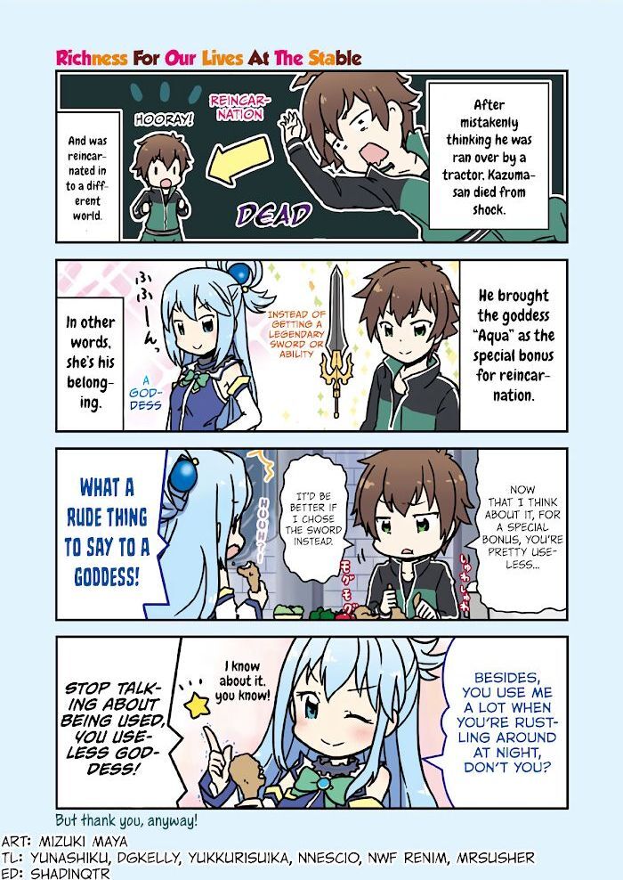 Read Konosuba 4-koma Manga Online