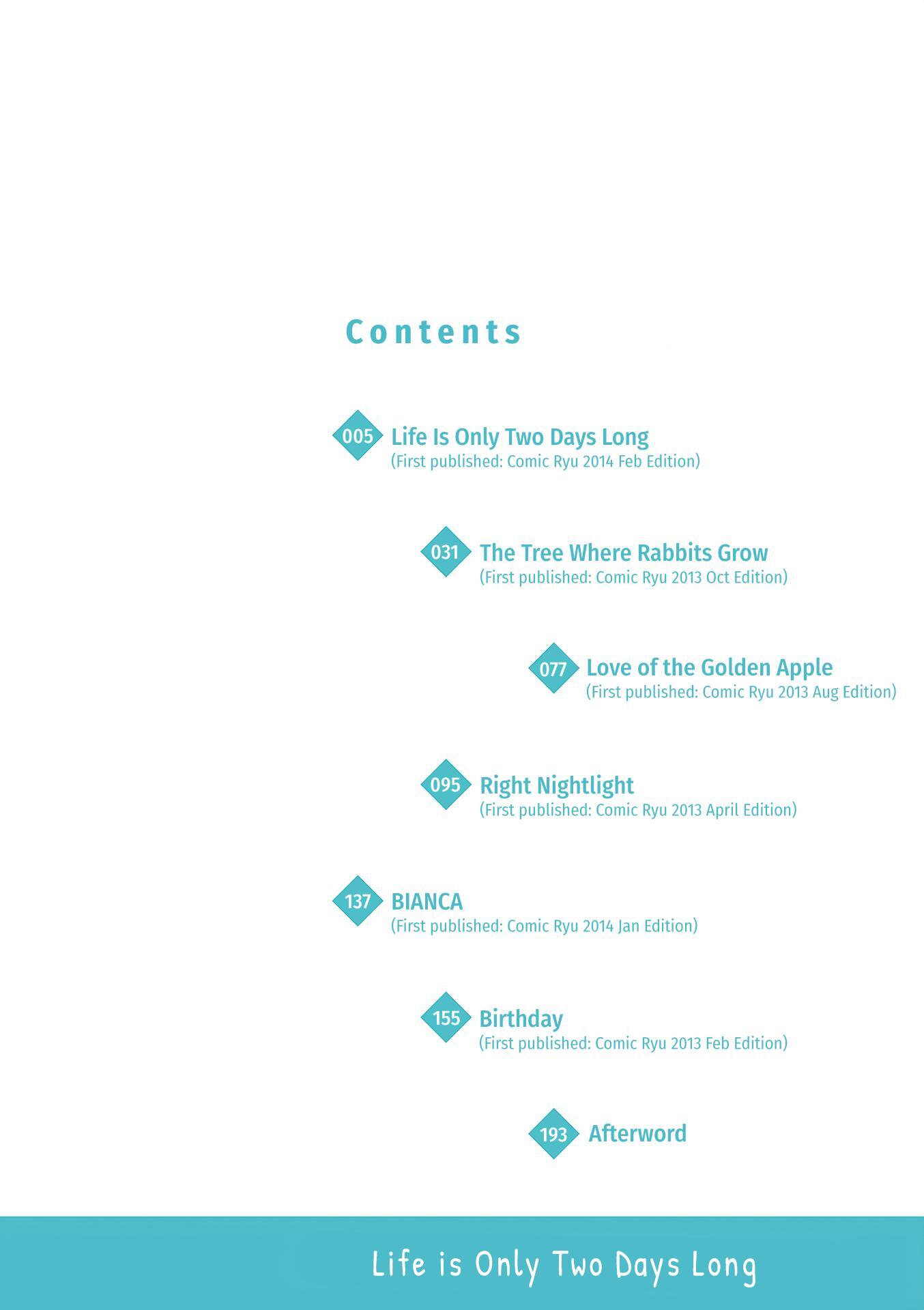 Read Life Is Only Two Days Long Manga Online