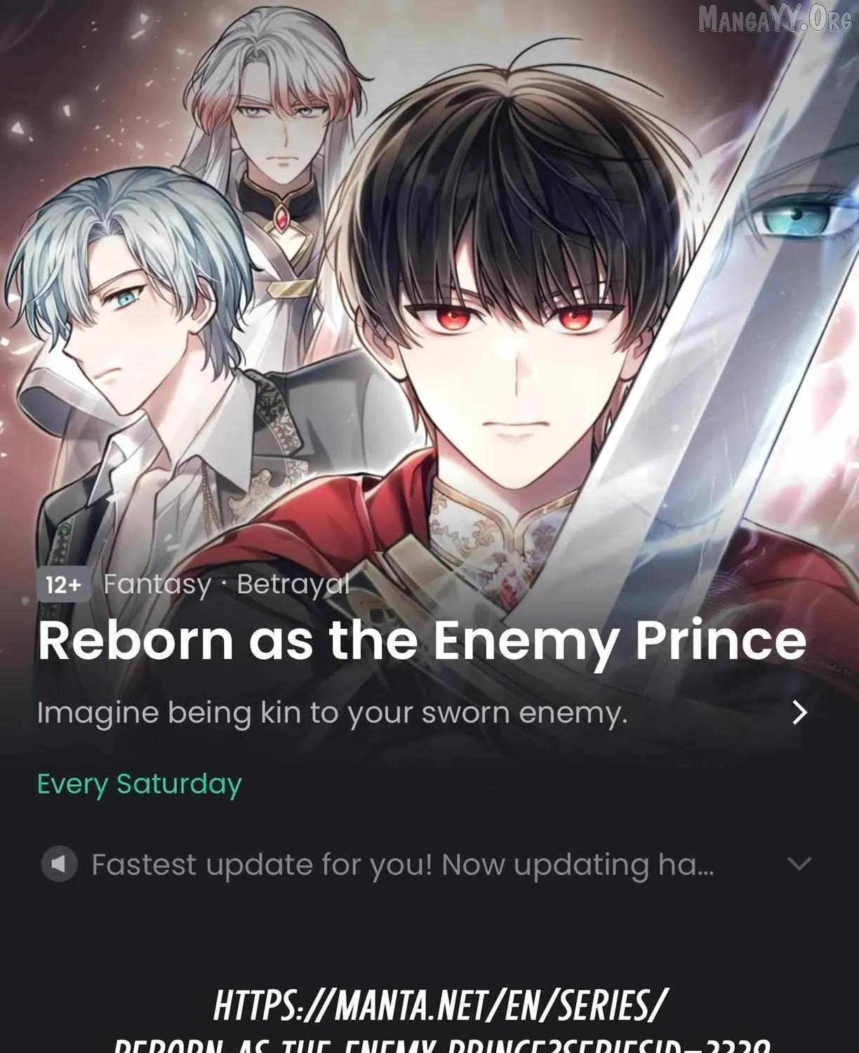 Read Living As The Enemy Prince Manga Online