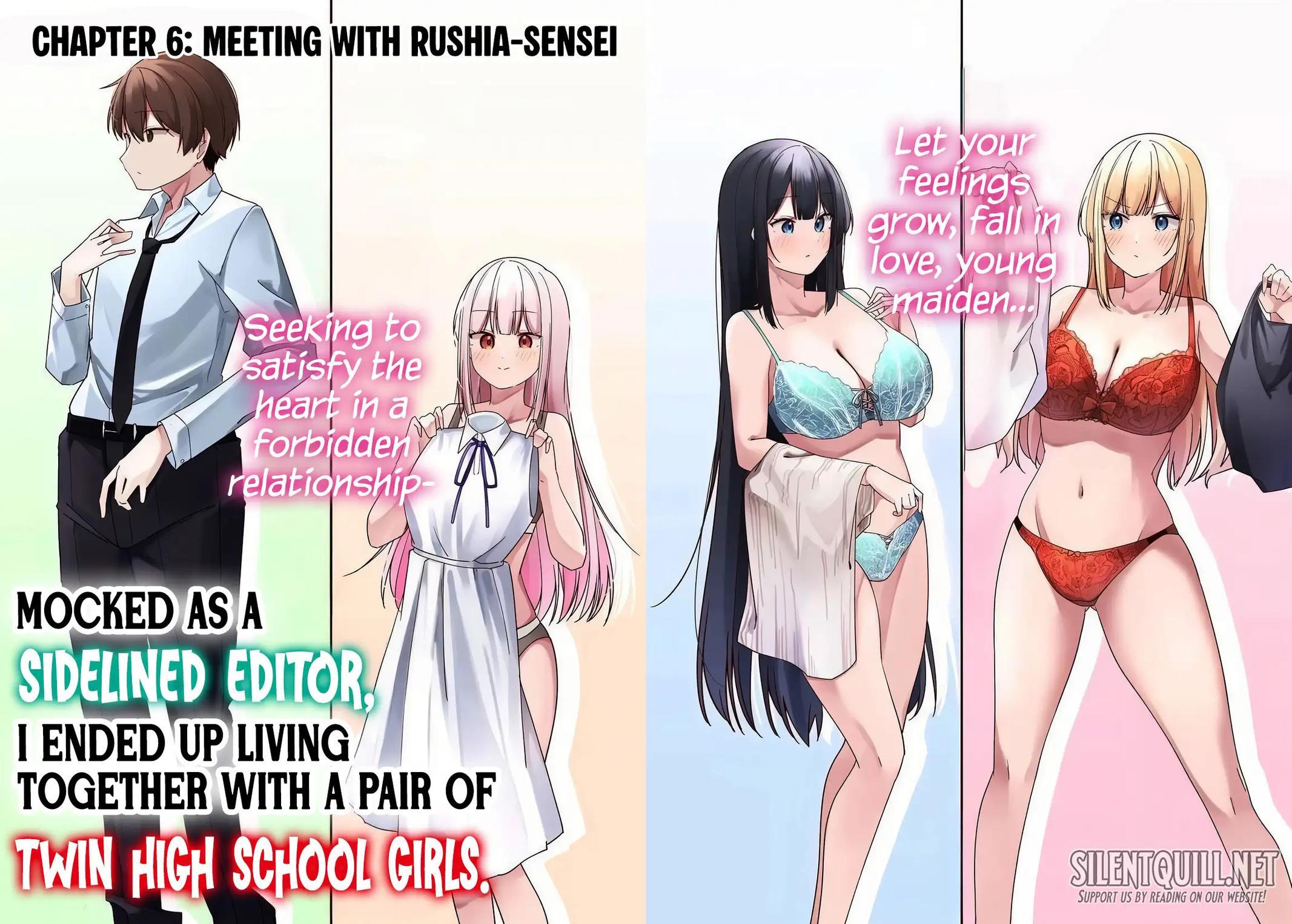 Read Madogiwa Henshuu to Baka ni Sareta Ore ga, Futago JK to Doukyo suru Koto ni Natta Manga Online