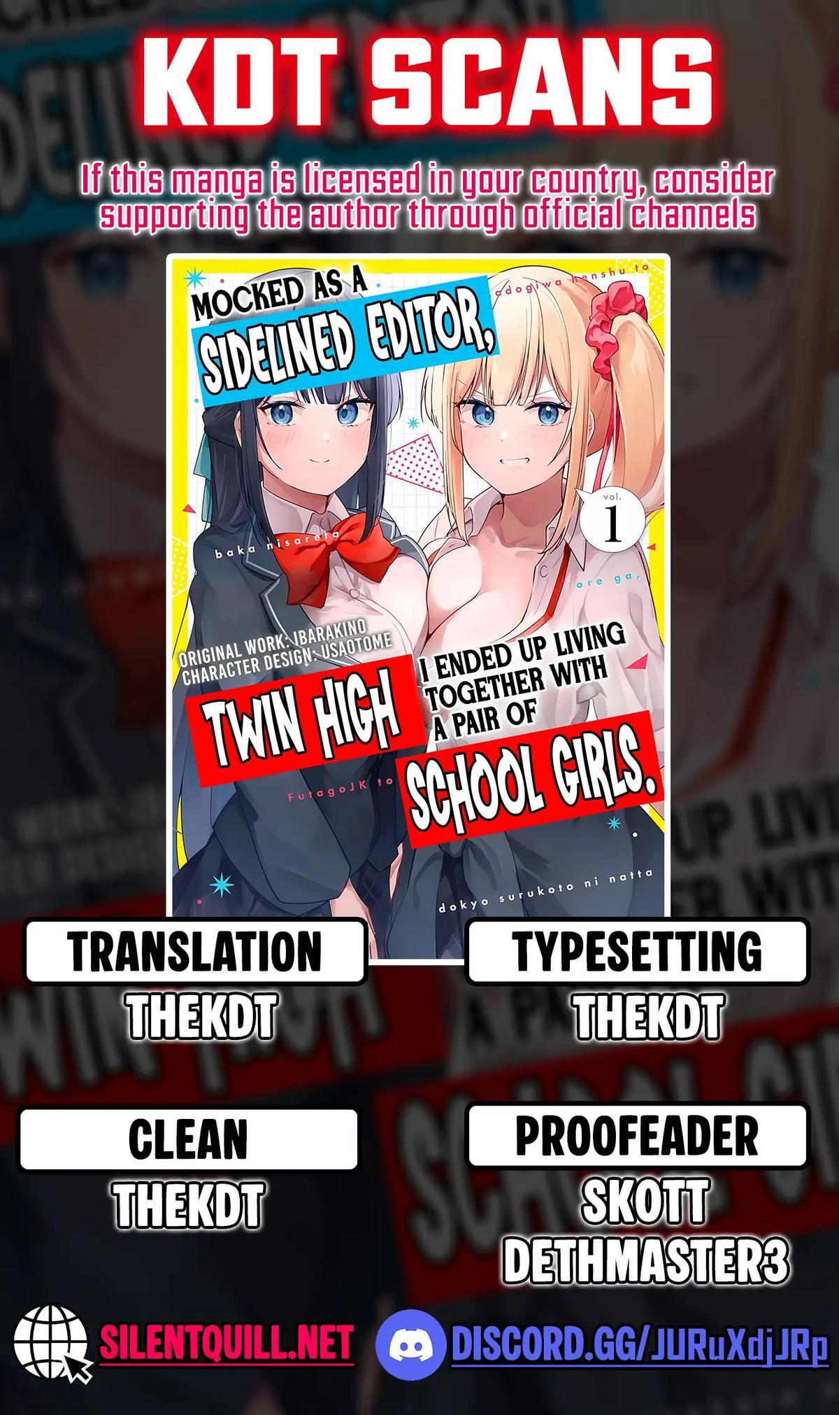 Read Madogiwa Henshuu to Baka ni Sareta Ore ga, Futago JK to Doukyo suru Koto ni Natta Manga Online