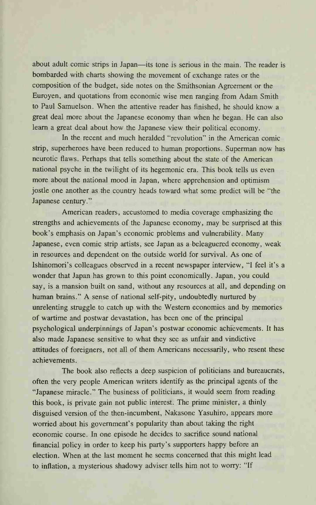 Read Manga Introduction to the Japanese Economy Manga Online