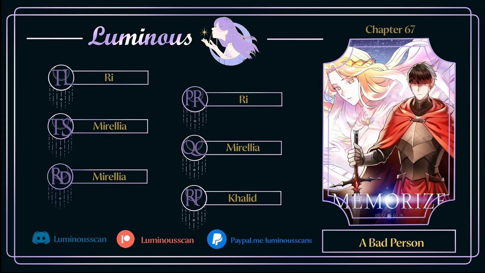 Read Memorize Manga Online