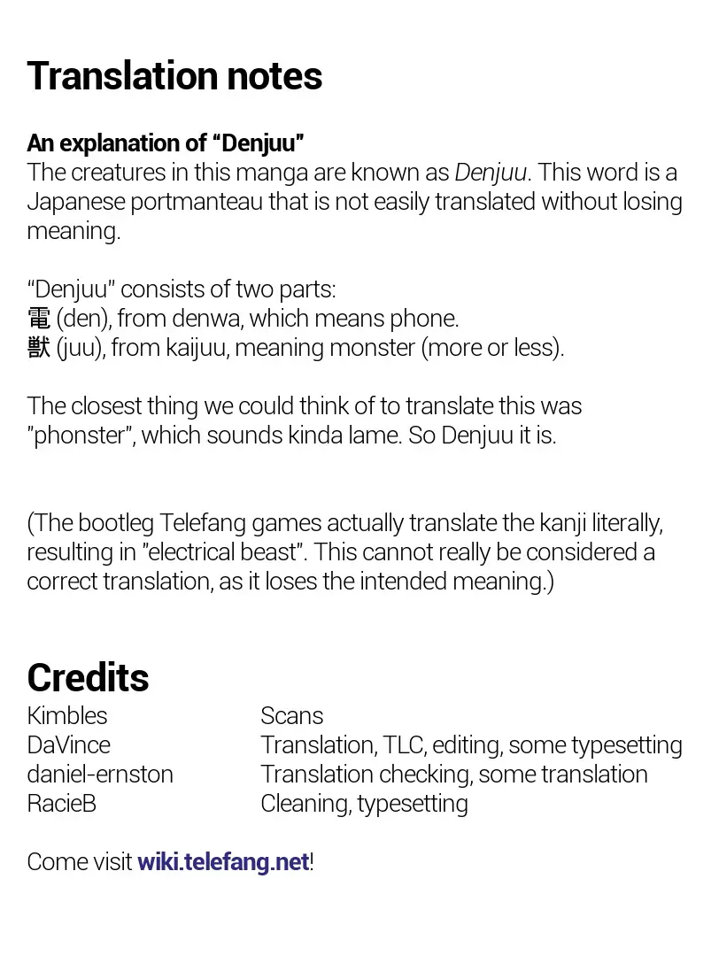 Read Mobile Phone Beast Telefang Manga Online