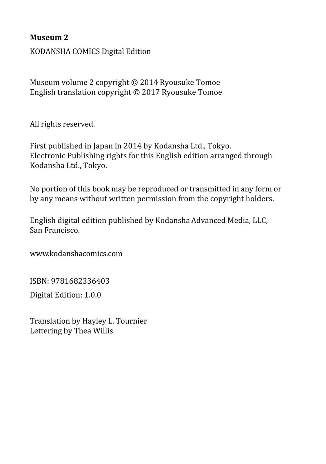 Read Museum Manga Online
