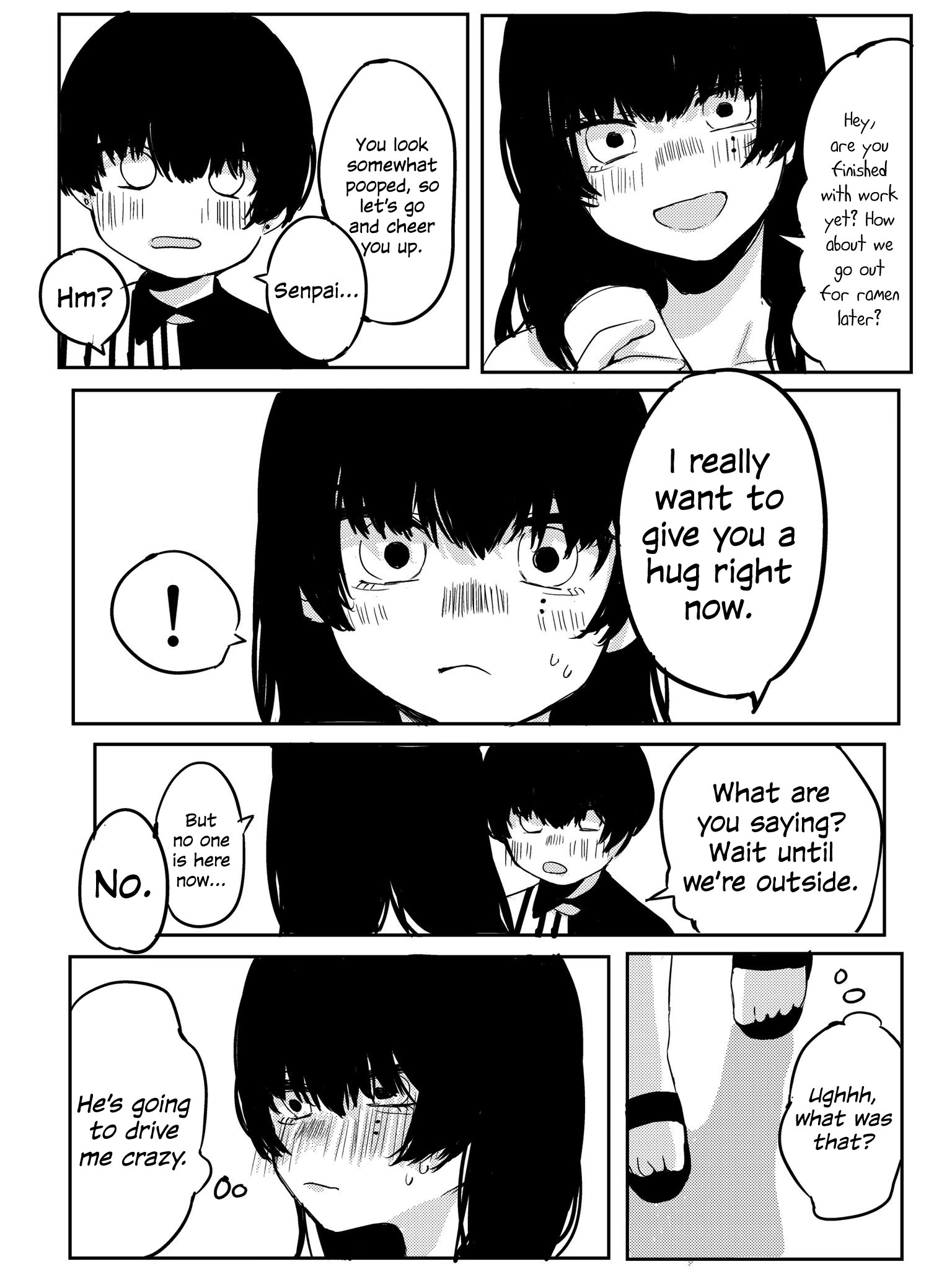 Read My Black Haired Senpai Wants to Mess With Me But Manga Online