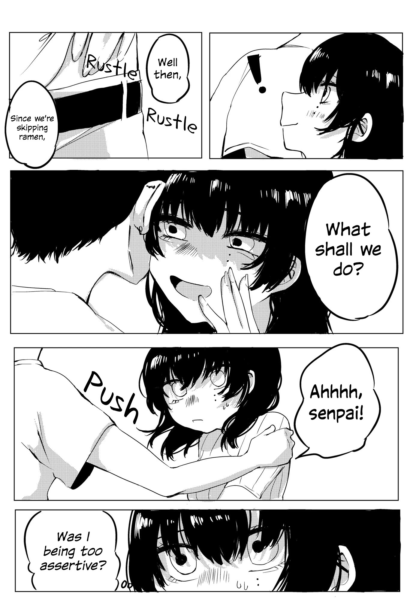 Read My Black Haired Senpai Wants to Mess With Me But Manga Online