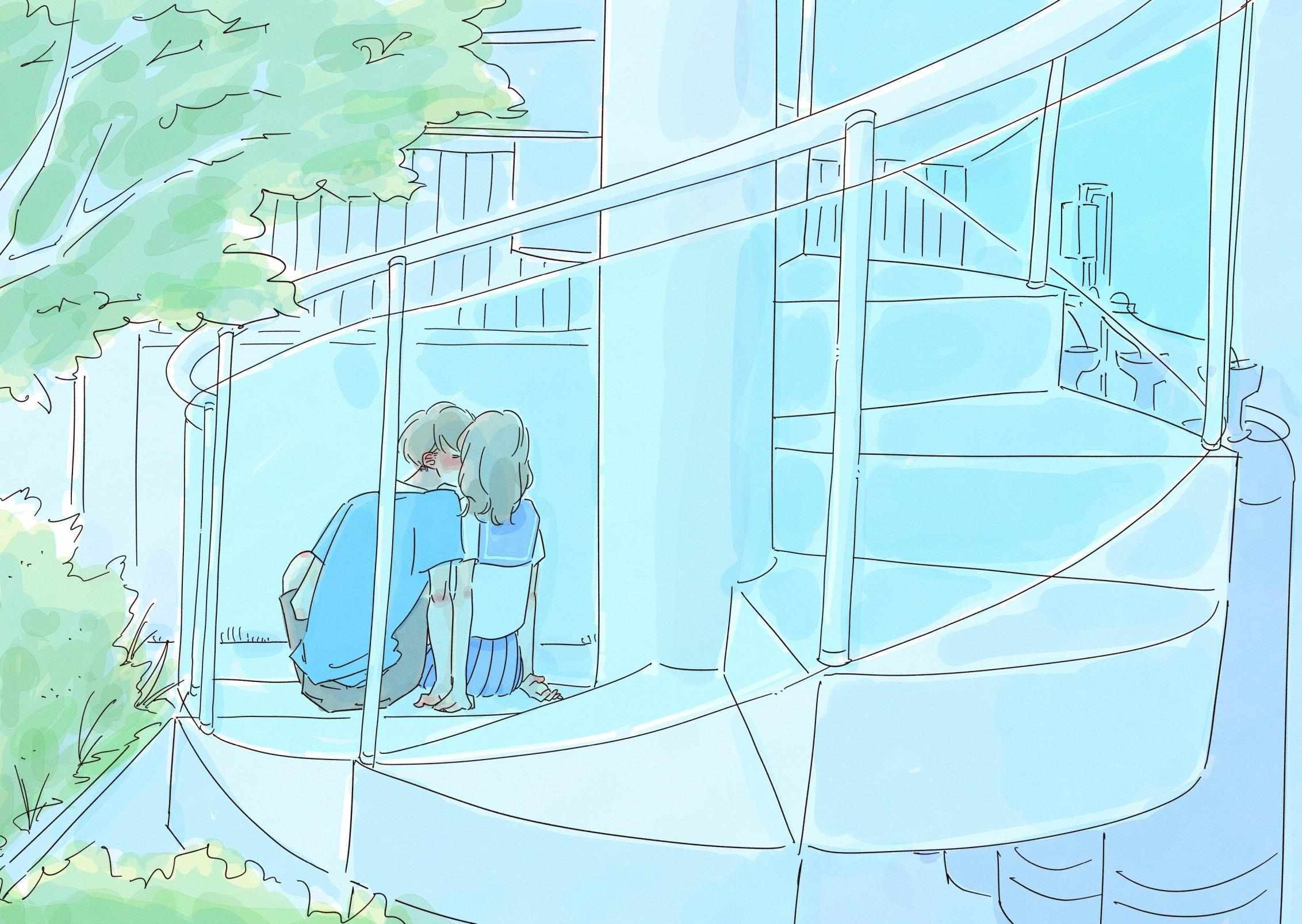 Read My First Blue Manga Online