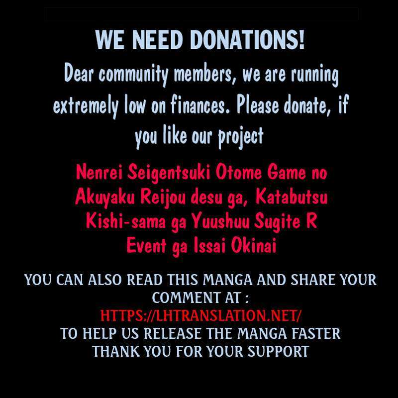 Read Nenrei Seigentsuki Otome Game no Akuyaku Reijou desu ga, Katabutsu Kishi-sama ga Yuushuu Sugite R Event ga Issai Okinai Manga Online