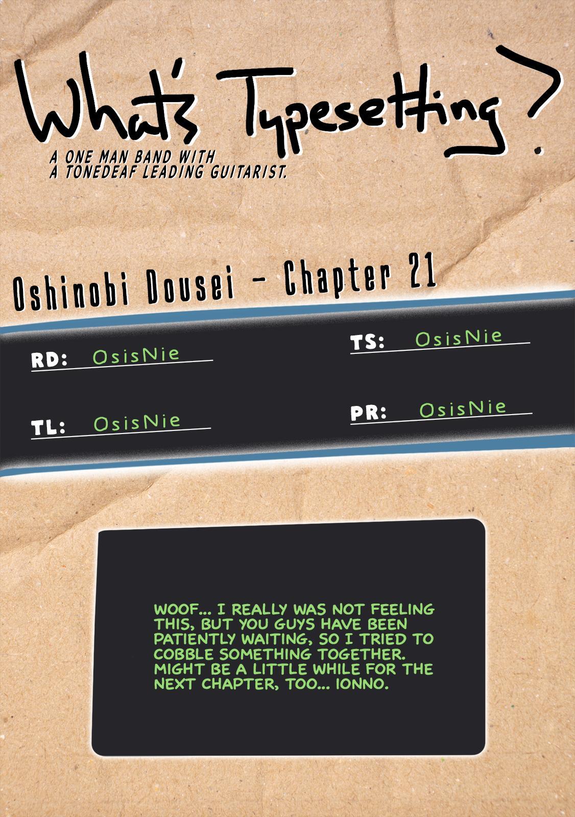 Read Oshinobi Dousei Manga Online