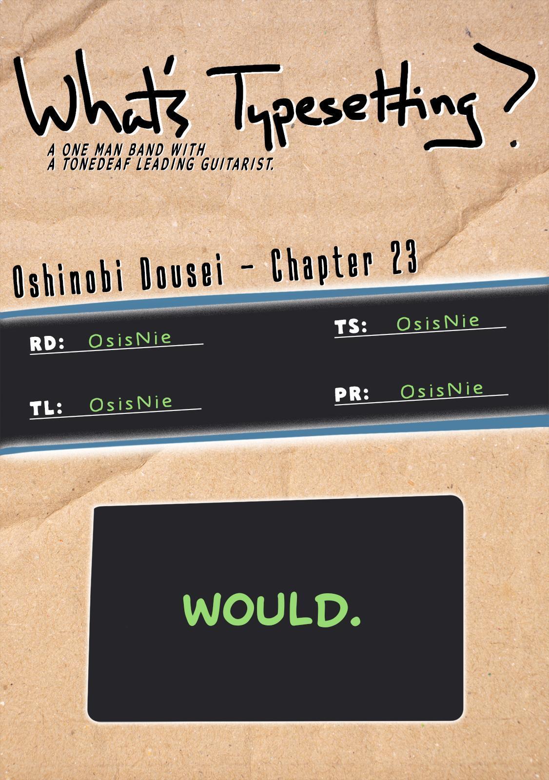 Read Oshinobi Dousei Manga Online