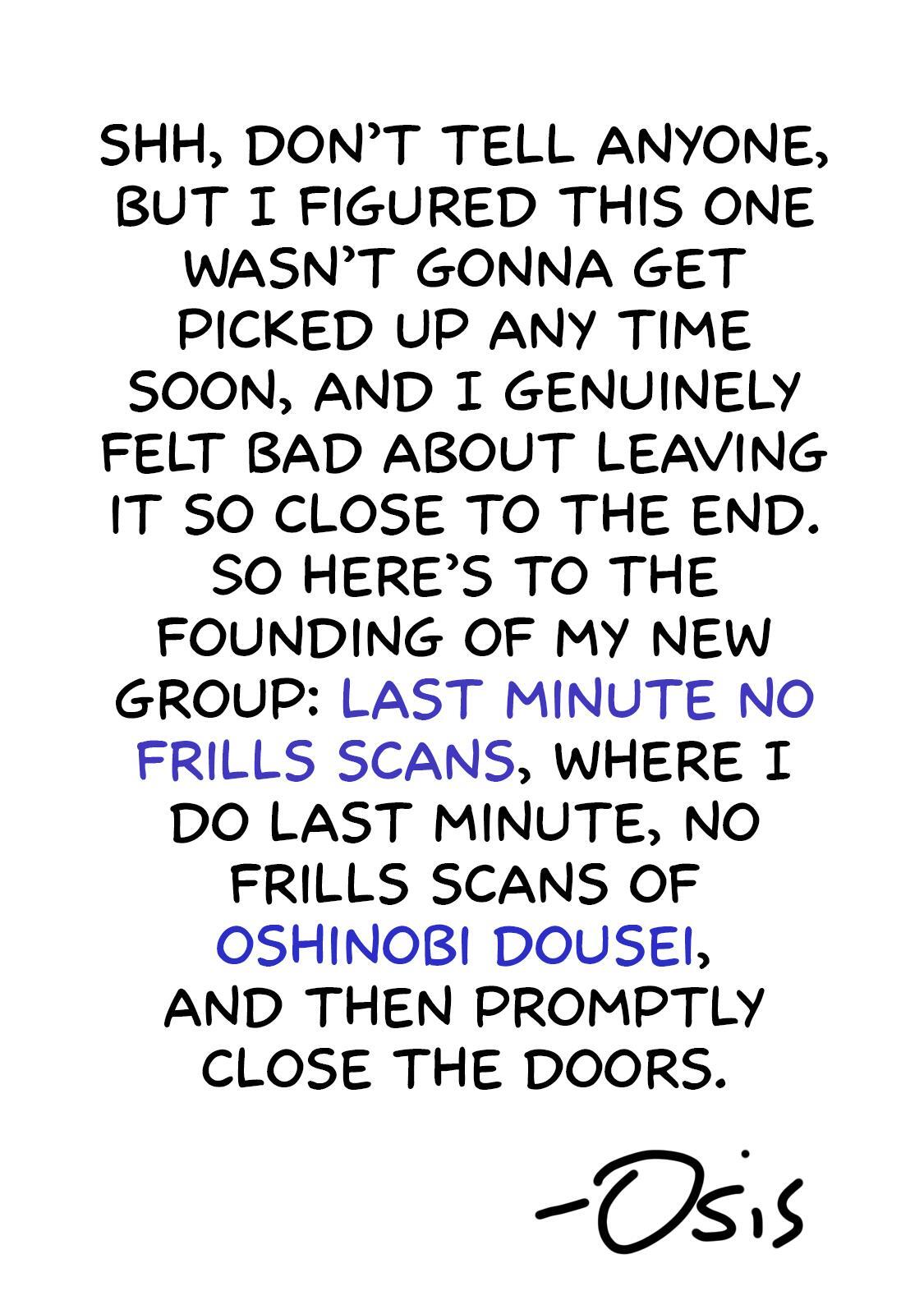 Read Oshinobi Dousei Manga Online