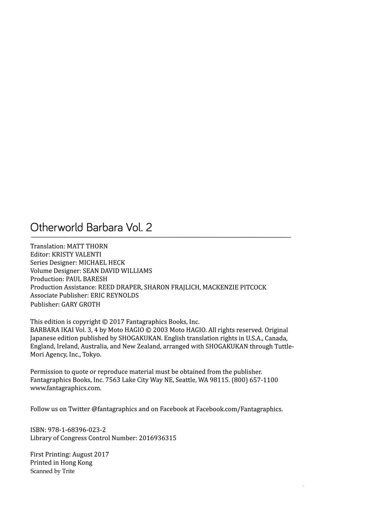 Read Otherworld Barbara Manga Online