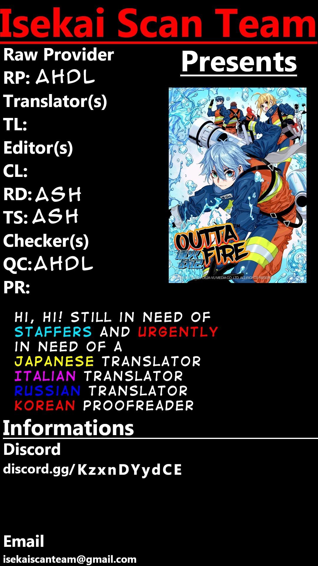 Read Outta Fire Manga Online