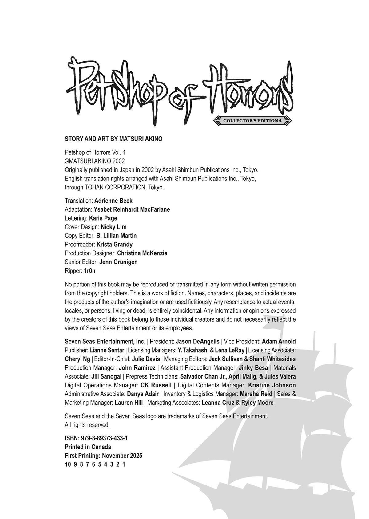 Read Pet Shop of Horrors Manga Online
