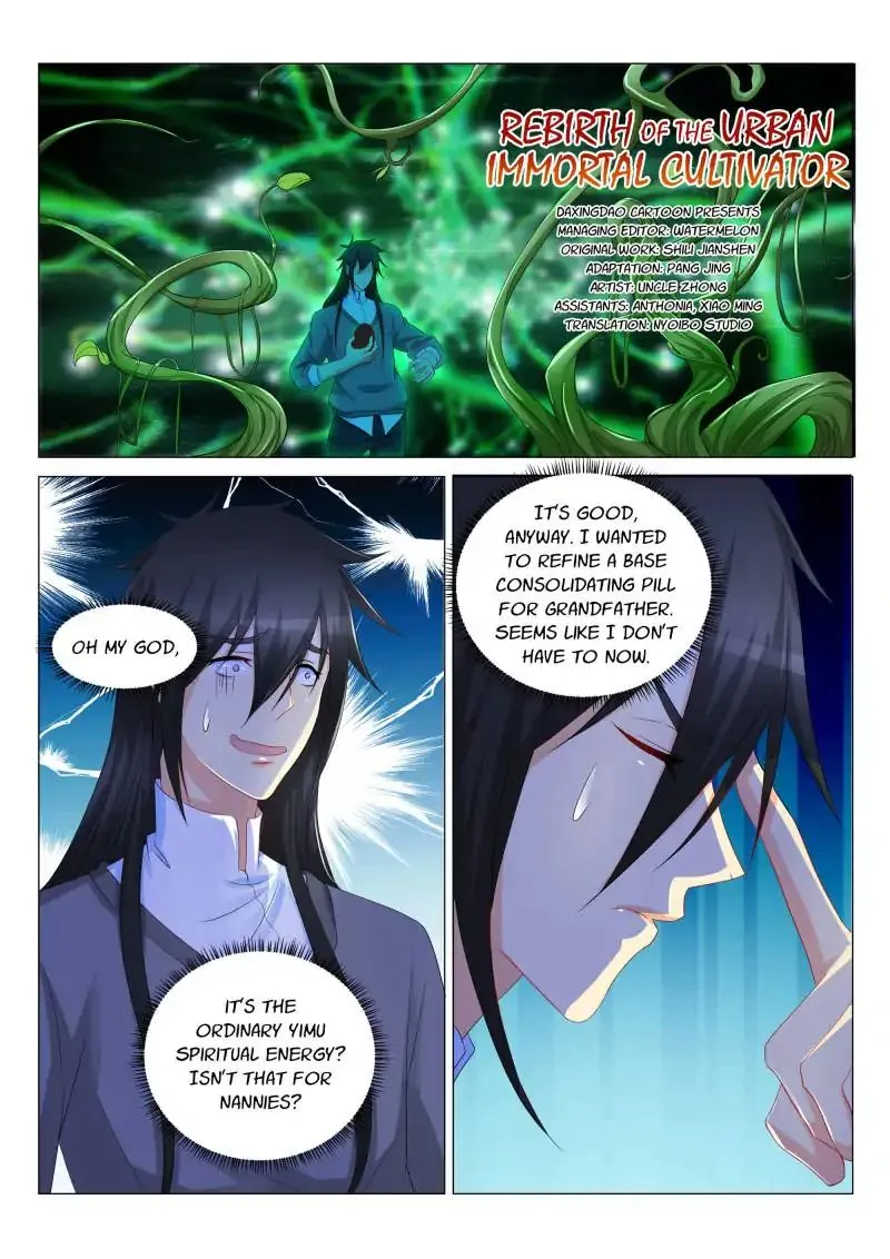 Read Rebirth Of The Urban Immortal Cultivator Manga Online