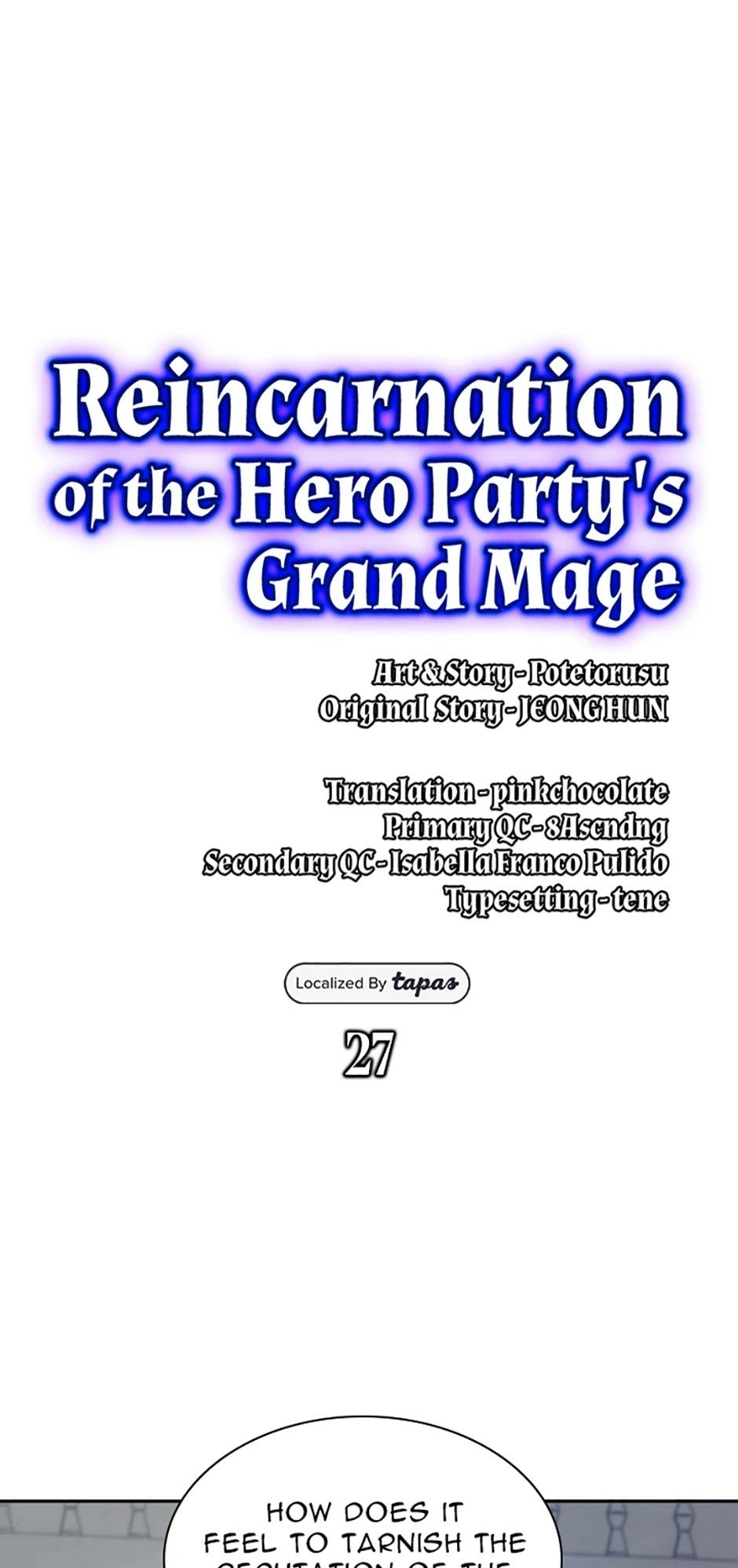 Read Reincarnation of the Hero Party's Grand Mage Manga Online