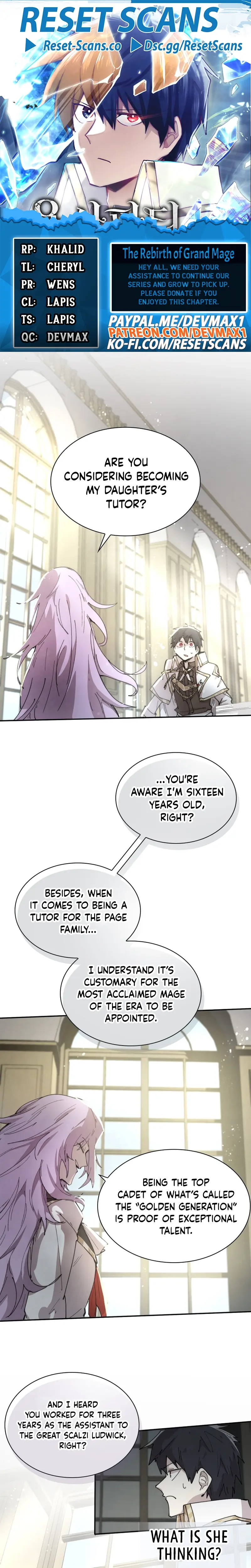 Read Reincarnation of the Hero Party's Grand Mage Manga Online