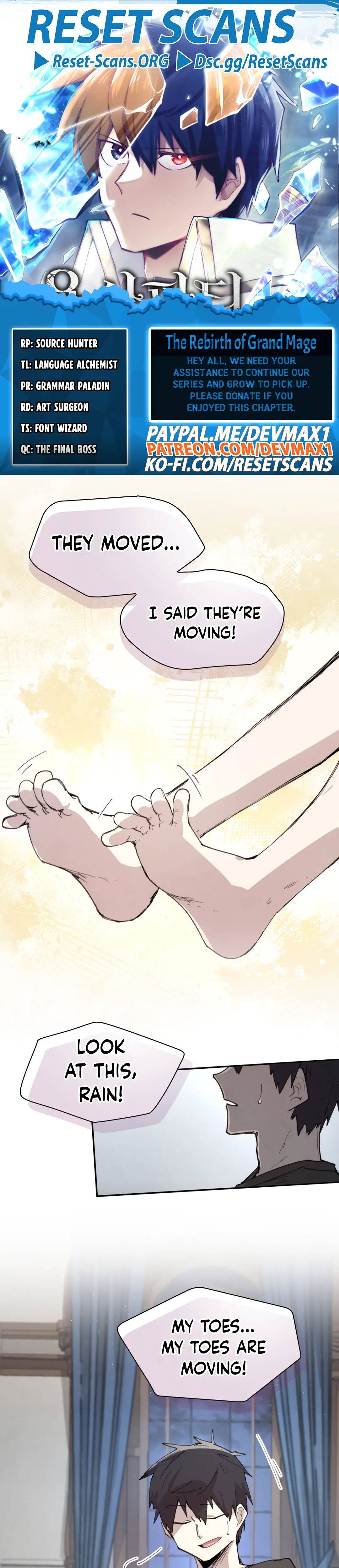 Read Reincarnation of the Hero Party's Grand Mage Manga Online