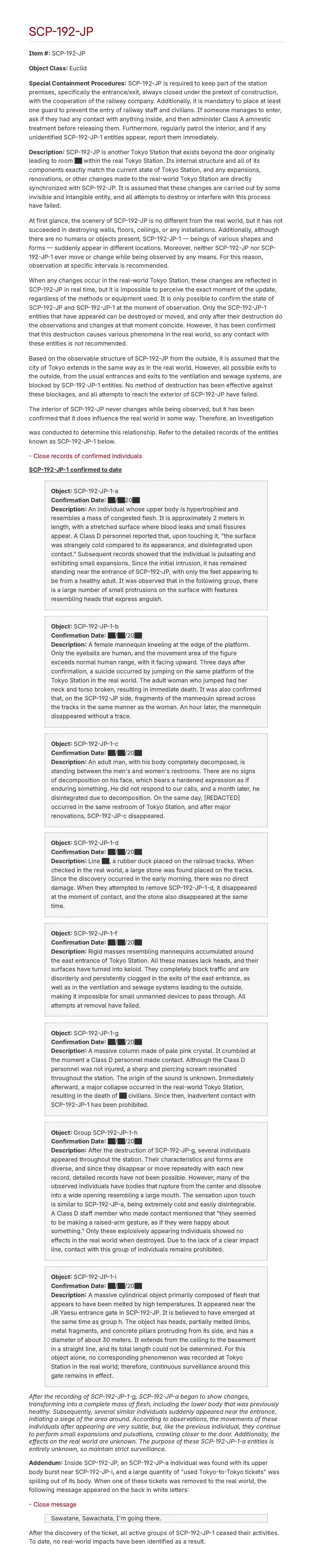 Read SCP tte Nan desu ka- Manga Online