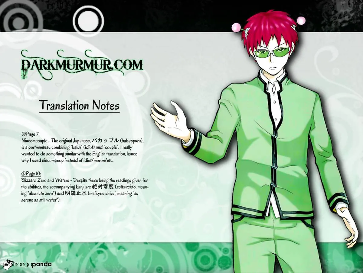 Read Saiki Kusuo No Sainan Manga Online