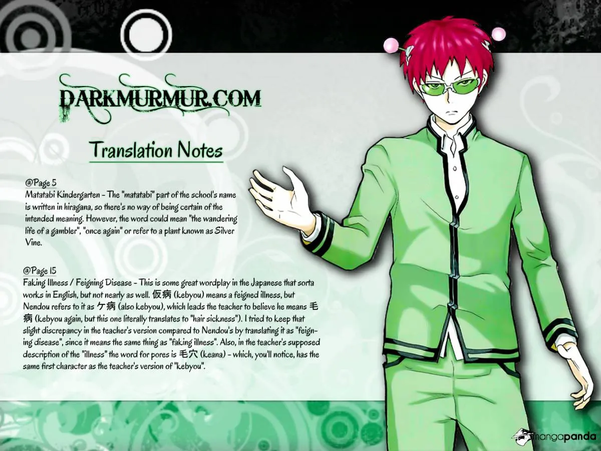 Read Saiki Kusuo No Sainan Manga Online