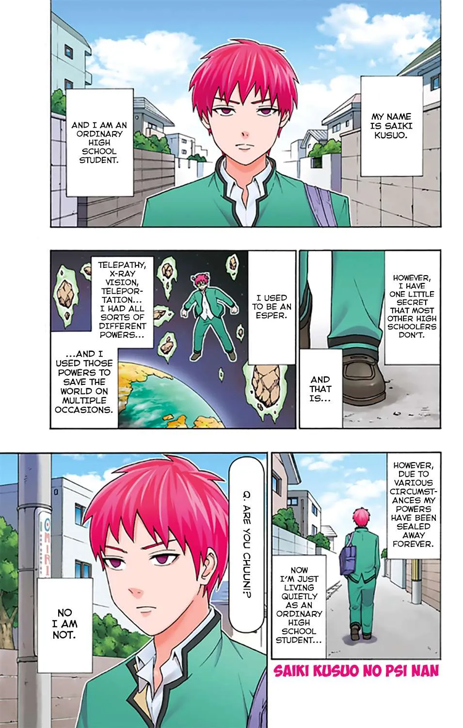 Read Saiki Kusuo No Sainan Manga Online