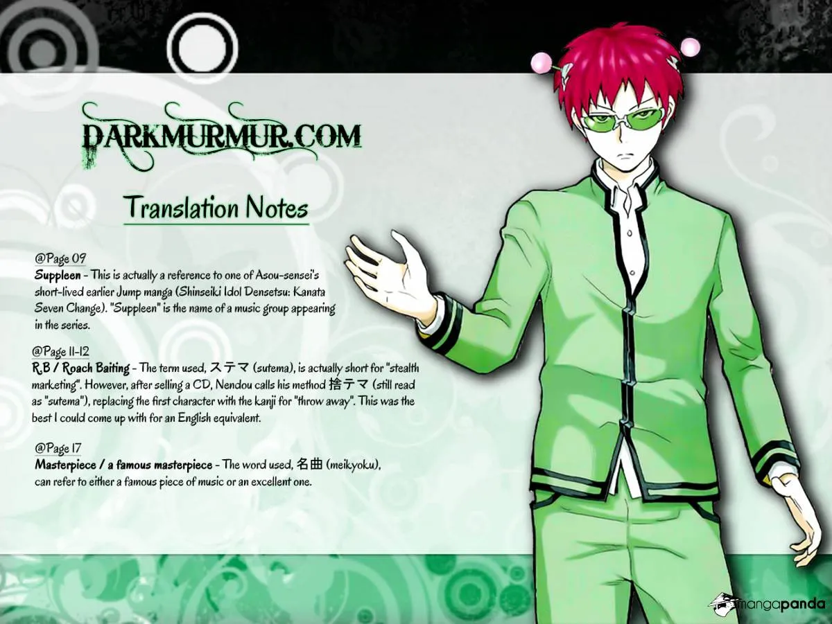 Read Saiki Kusuo No Sainan Manga Online