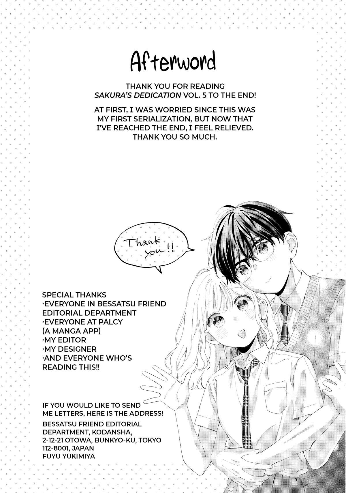 Read Sakura's Dedication Manga Online