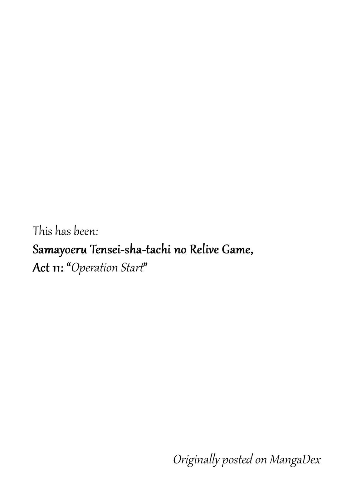 Read Samayoeru Tensei-sha-tachi no Relive Game Manga Online