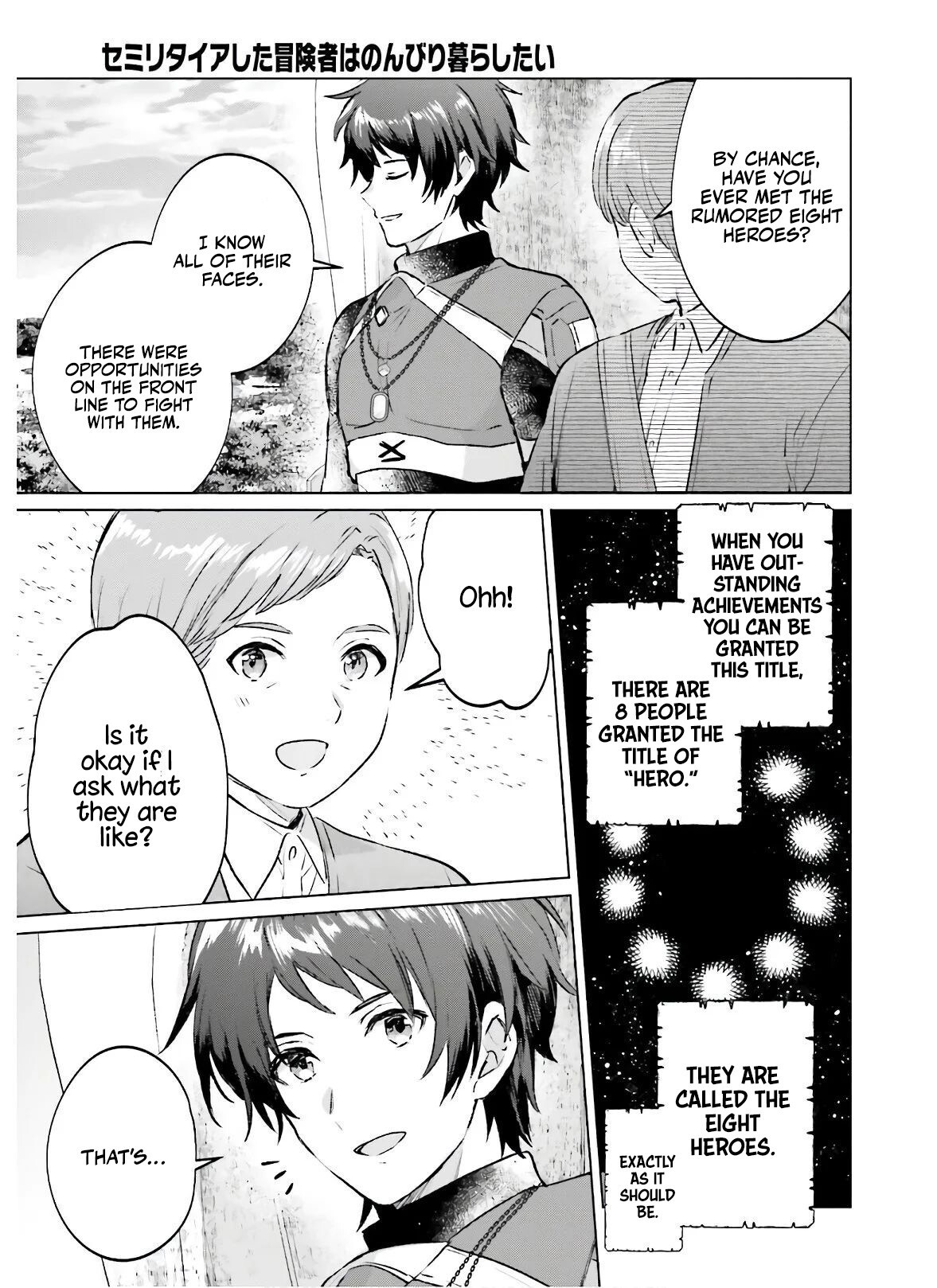 Read Semi-Retire Shita Boukensha wa Nonbiri Kurashitai Manga Online